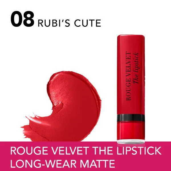 Bourjois Rouge Velvet The Lipstick 08 Rubi's Cute