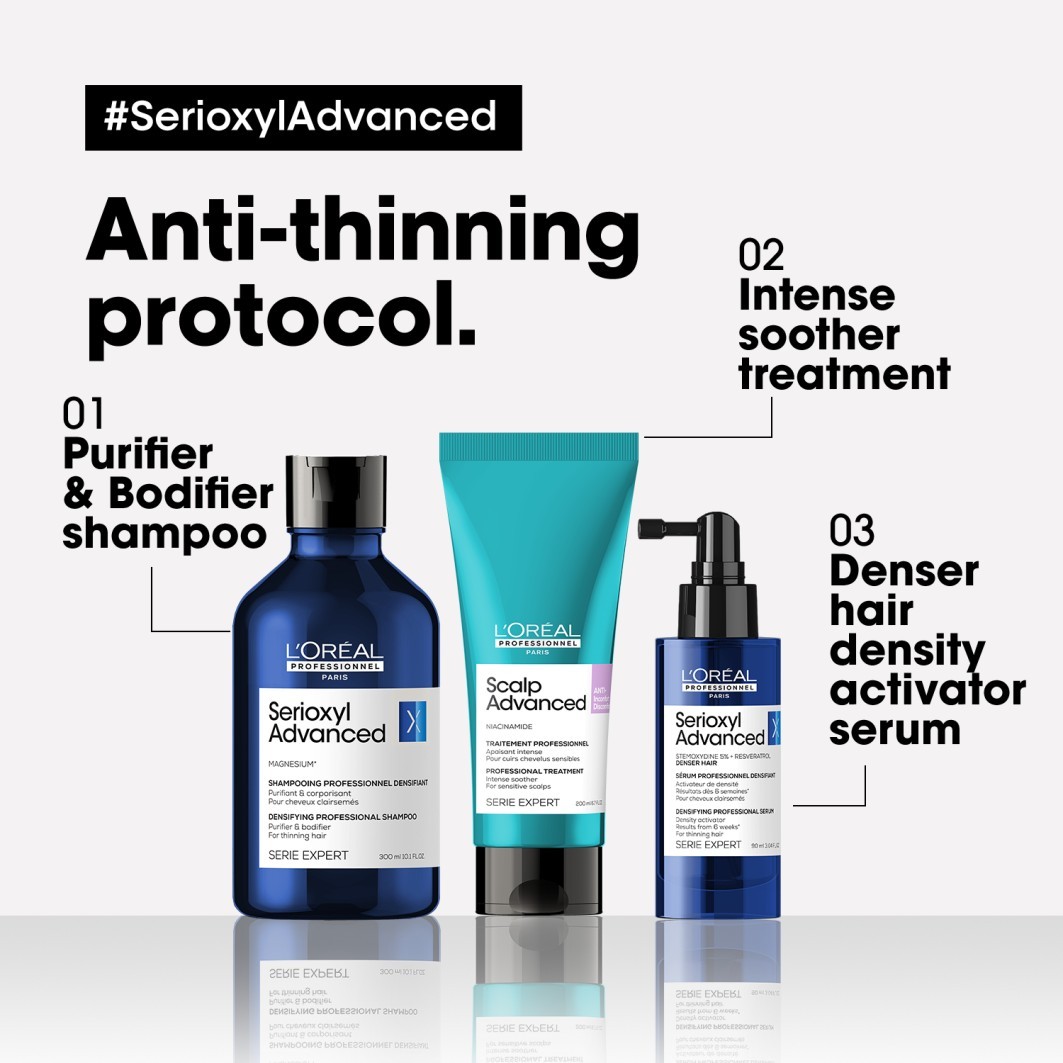 L'Oréal Professionnel plaukų šampūnas Serioxyl Advanced Purifier & Bodifier - 300 ml
