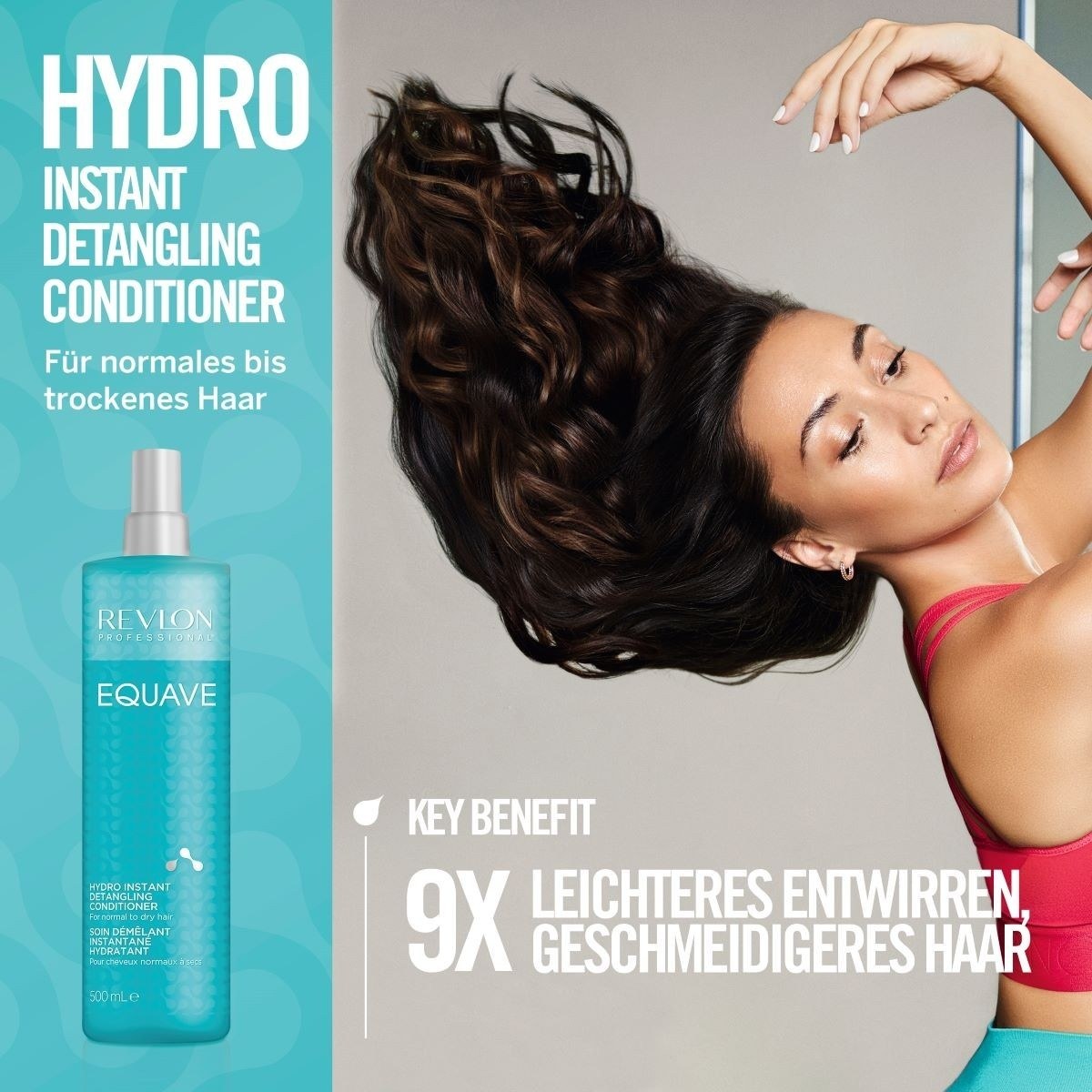 Revlon Professional Equave Hydro Instant Detangling kondicionieris nenoskalojamiem matiem, 500 ml