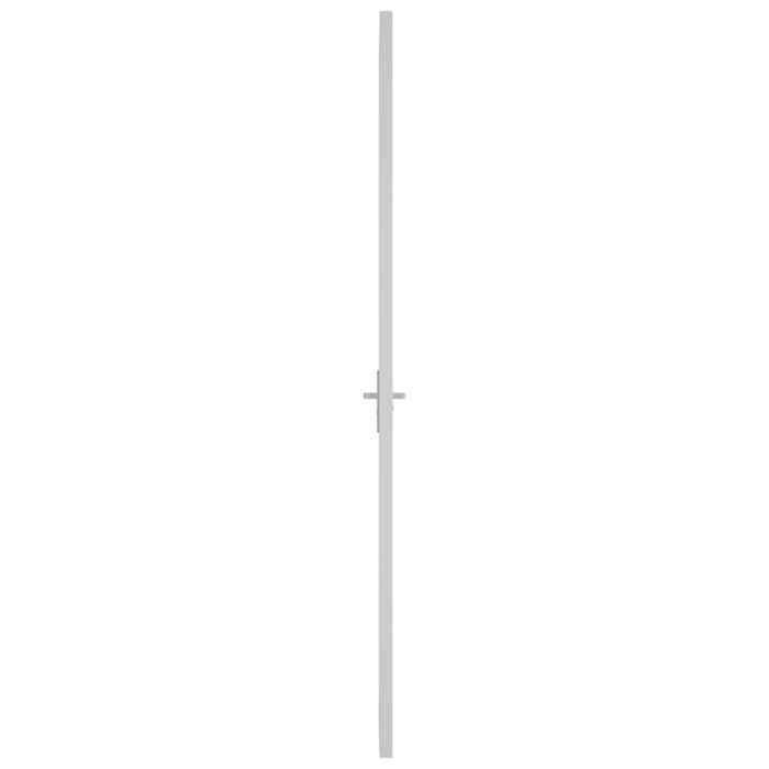 Interior Door - Entrance Doors 83x201.5 cm White Frosted Glass and Aluminum 554322