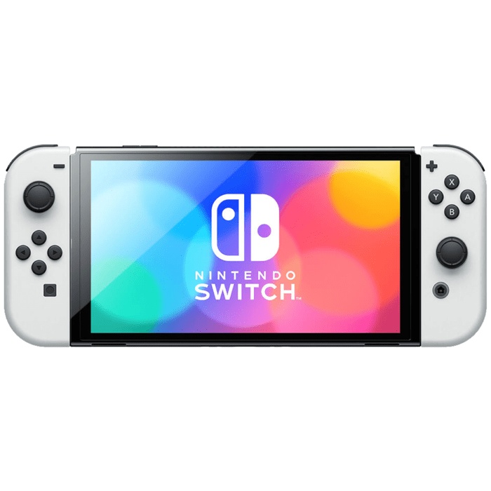 Nintendo-bundel: Nintendo Switch-console - OLED-model • Wit + Disney Illusion Island + Splatoon 3-draagtas