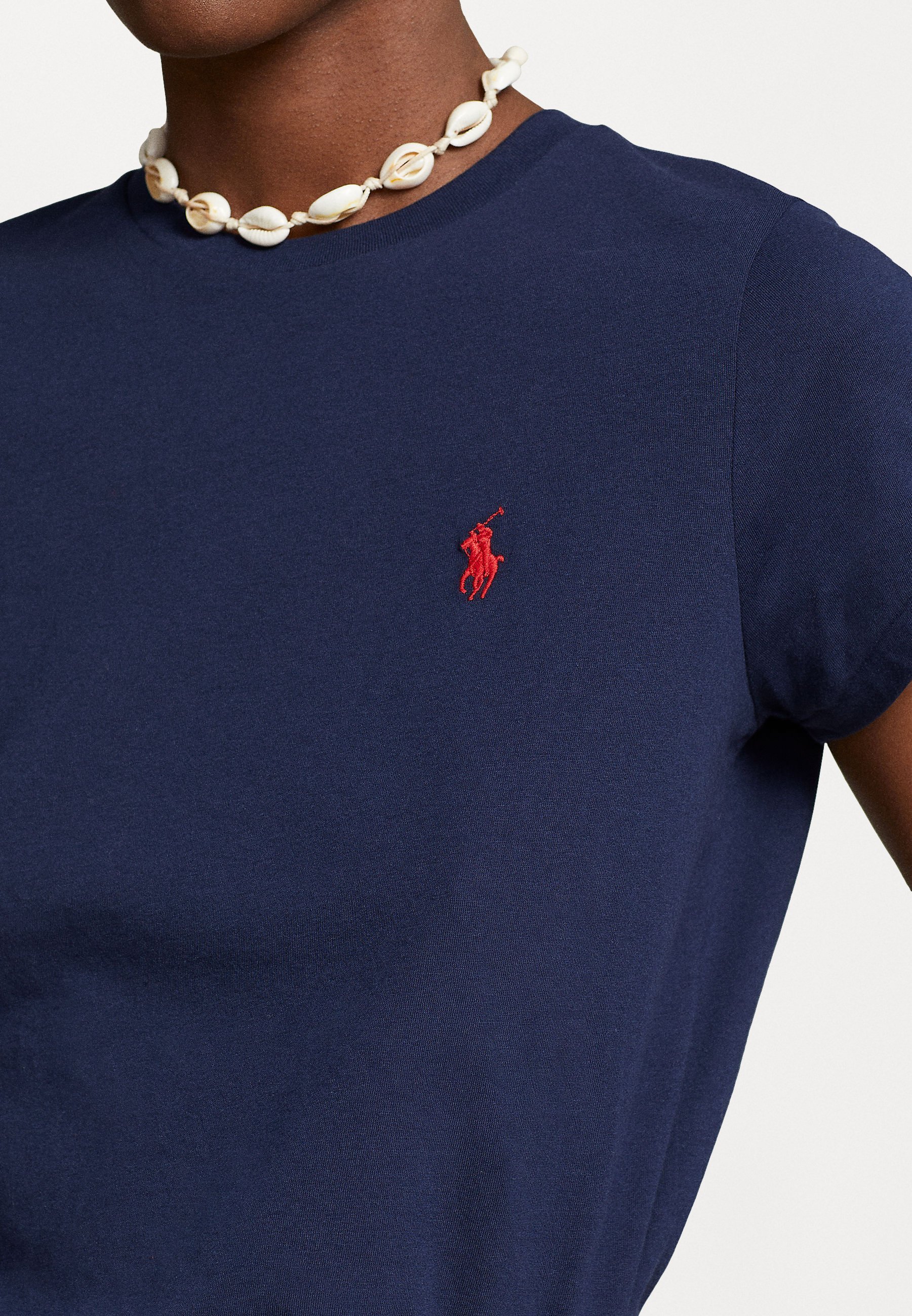 Polo Ralph Lauren T-shirt col rond en jersey de coton - T-shirt basique - bleu marine croisière