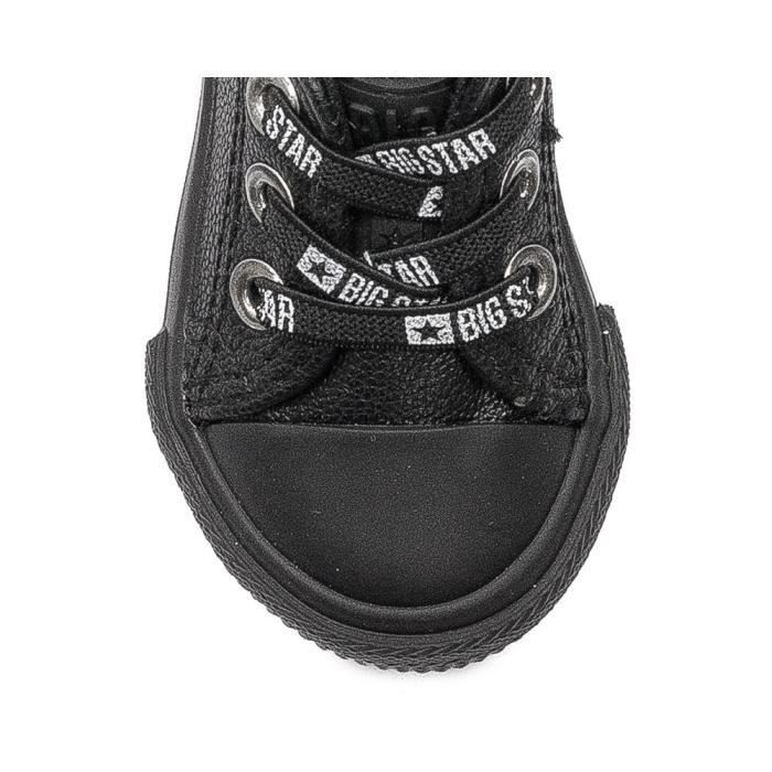 Chaussures - BIG STAR - KK374059 - Noir - Lacets - Bébé - Plat - Canvas - Mixte