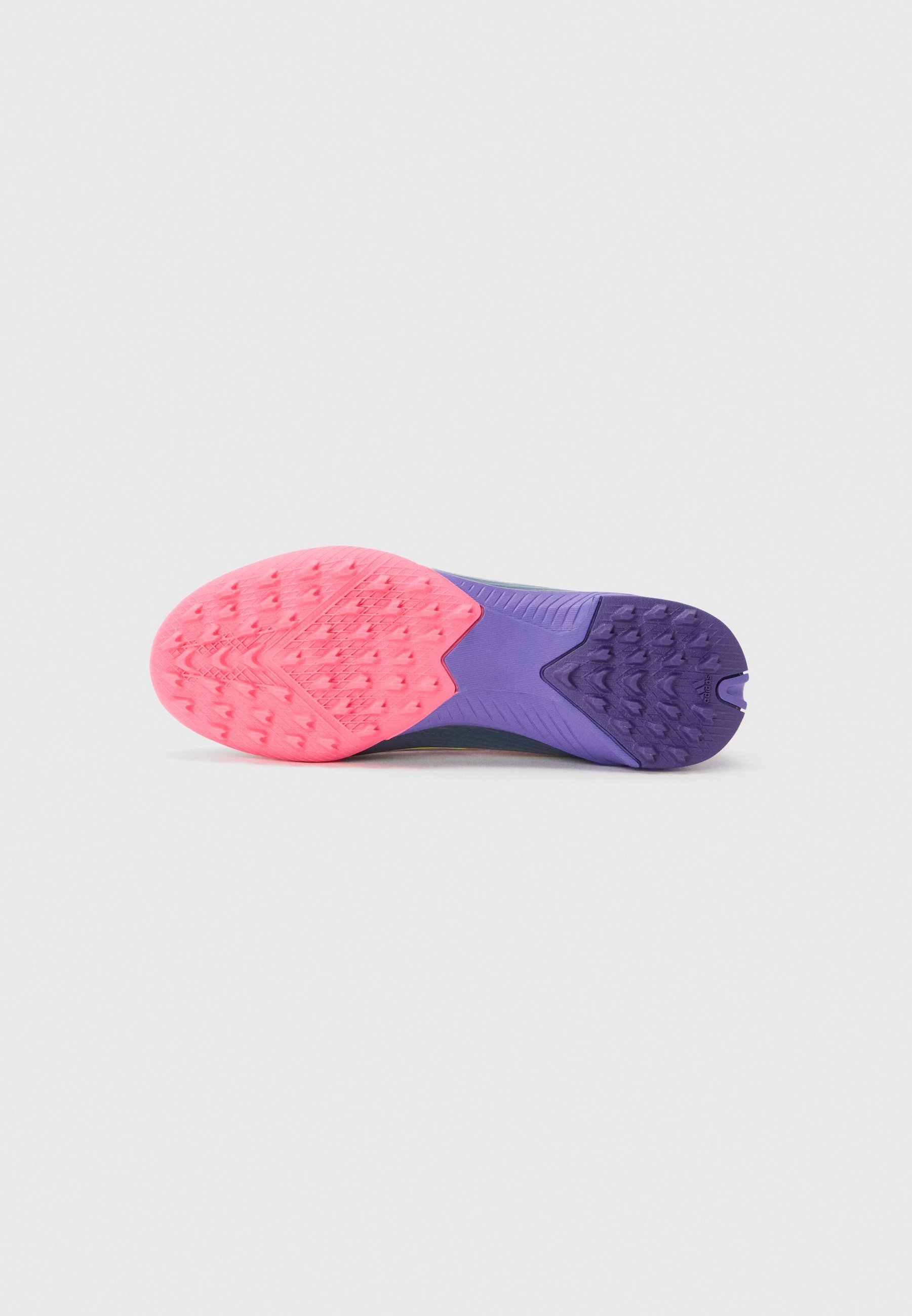 Adidas Performance F50 LAMINE YAMAL LEAGUE UNISEX - Scarpe da calcio per campi in erba sintetica - viola uniforme/bianco/limone lucido