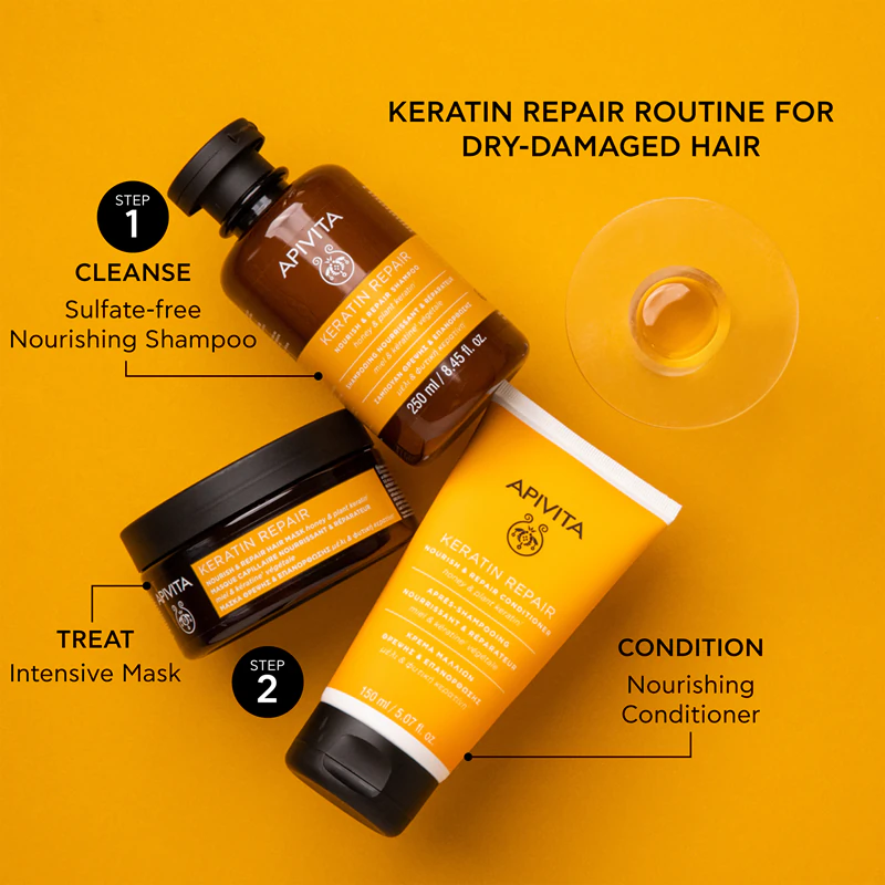 Shampoo Apivita Keratin Repair Nourish Repair