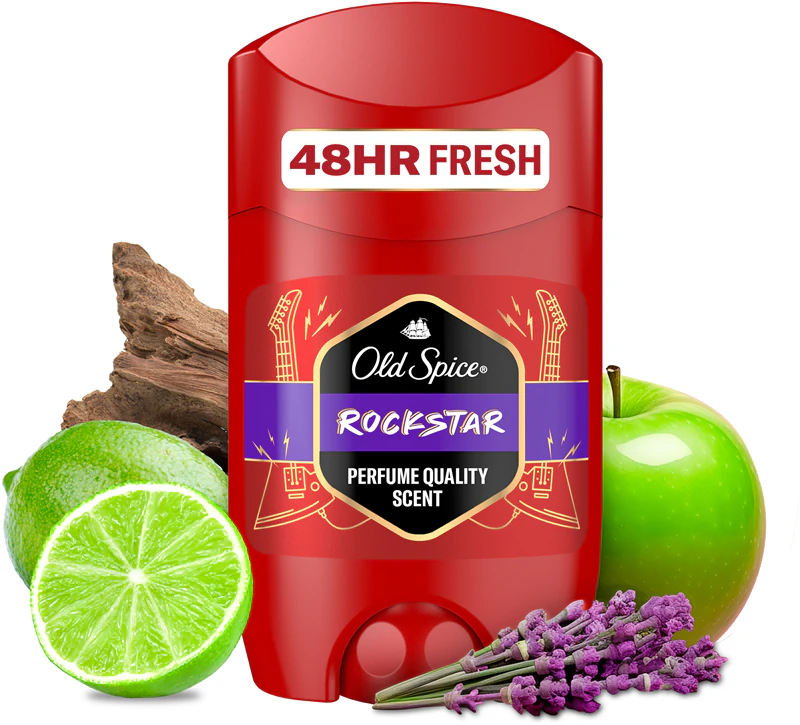 Desodorante em bastão Old Spice RockStar para homens