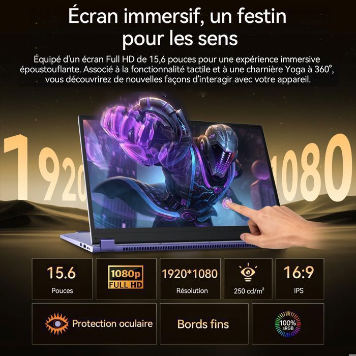 PC Portable Tactile 15,6