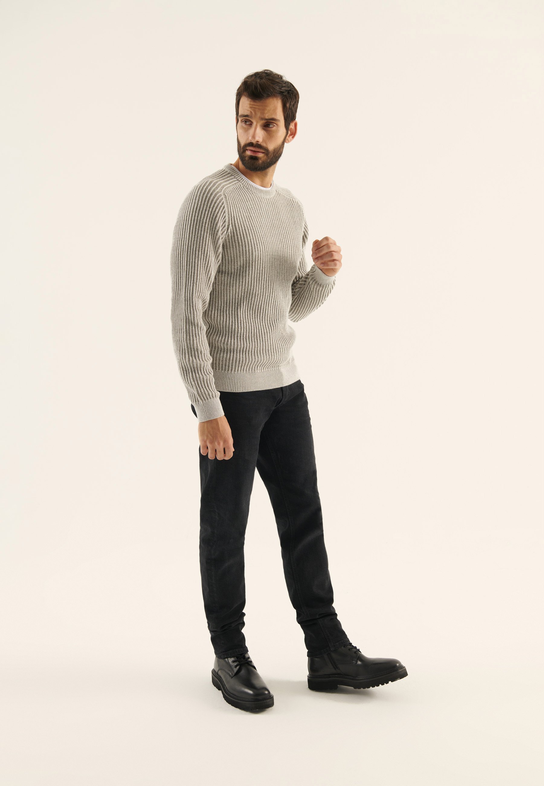 Maglione Pier One - grigio chiaro screziato