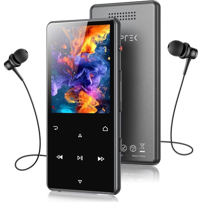 AGPTEK Lettore MP3 da 128 GB con Bluetooth 5.3, altoparlante, ampio schermo da 2,4