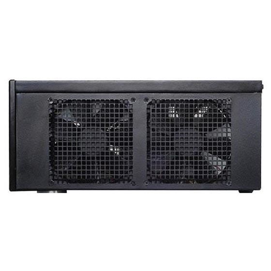 SilverStone SST-GD04B USB 3.0 - Case per PC HTPC Grandia Micro ATX, alte prestazioni, flusso d'aria silenzioso, nero