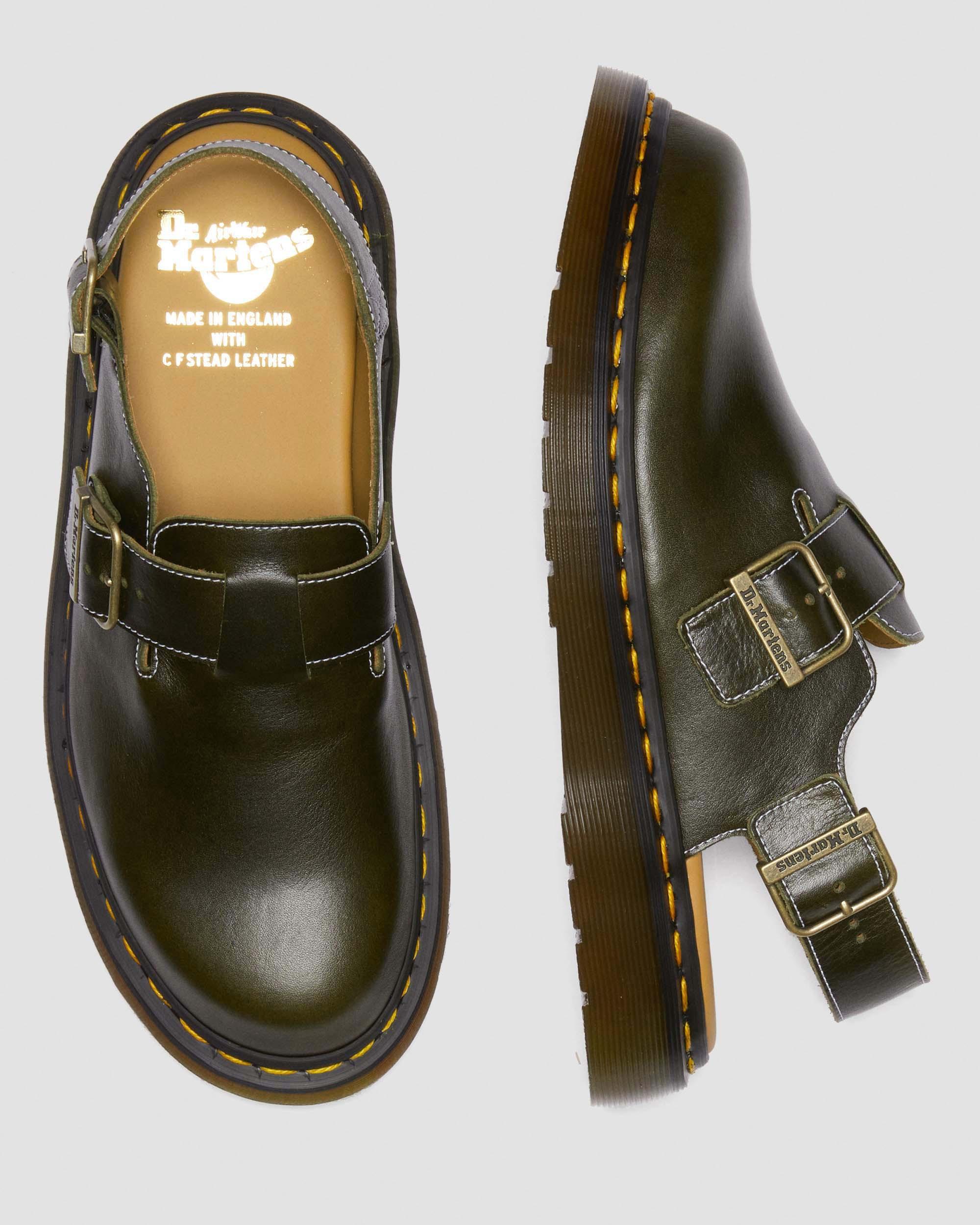 Jorge Made in England Classic Leather Slingback Mules