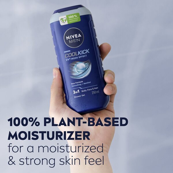 NIVEA Men Cool Kick гел за туширање<br>2 x 250 мл - Нормална кожа