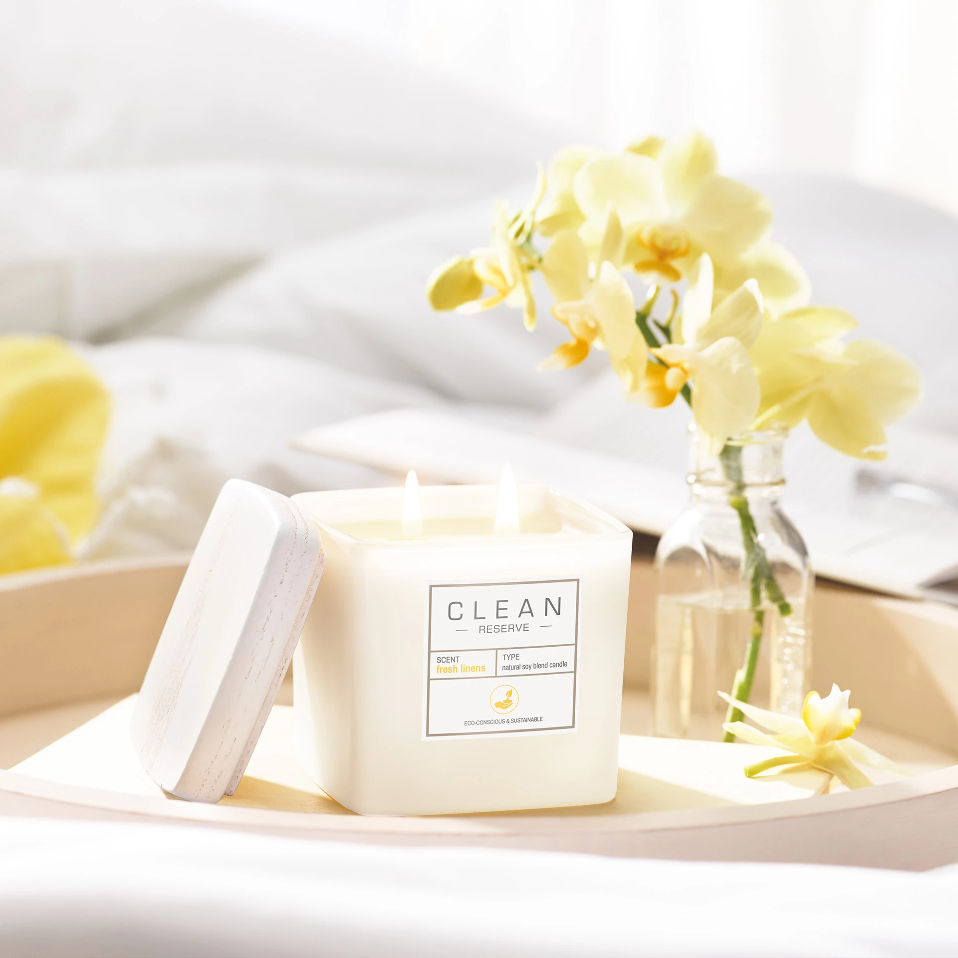 Lumânare parfumată Space Fresh Linens - Curățenie