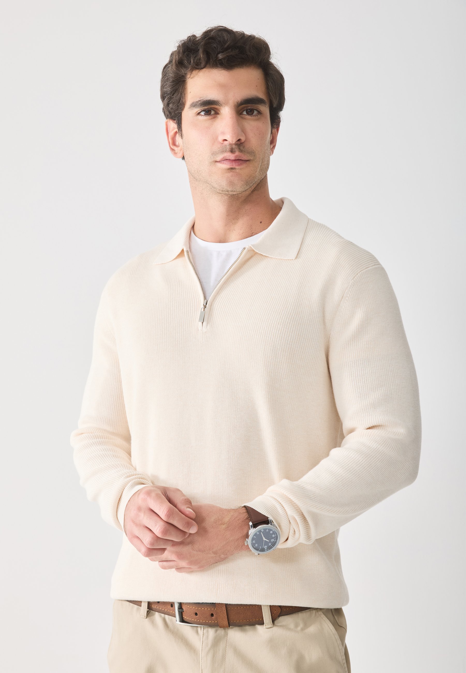 Pier One Pullover - Hafermilch