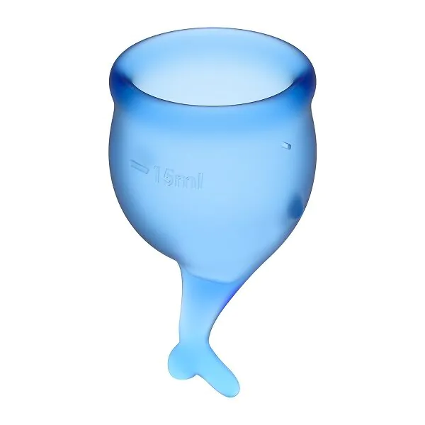 Satisfyer Feel Secure Menstrual Cup Dark Blue