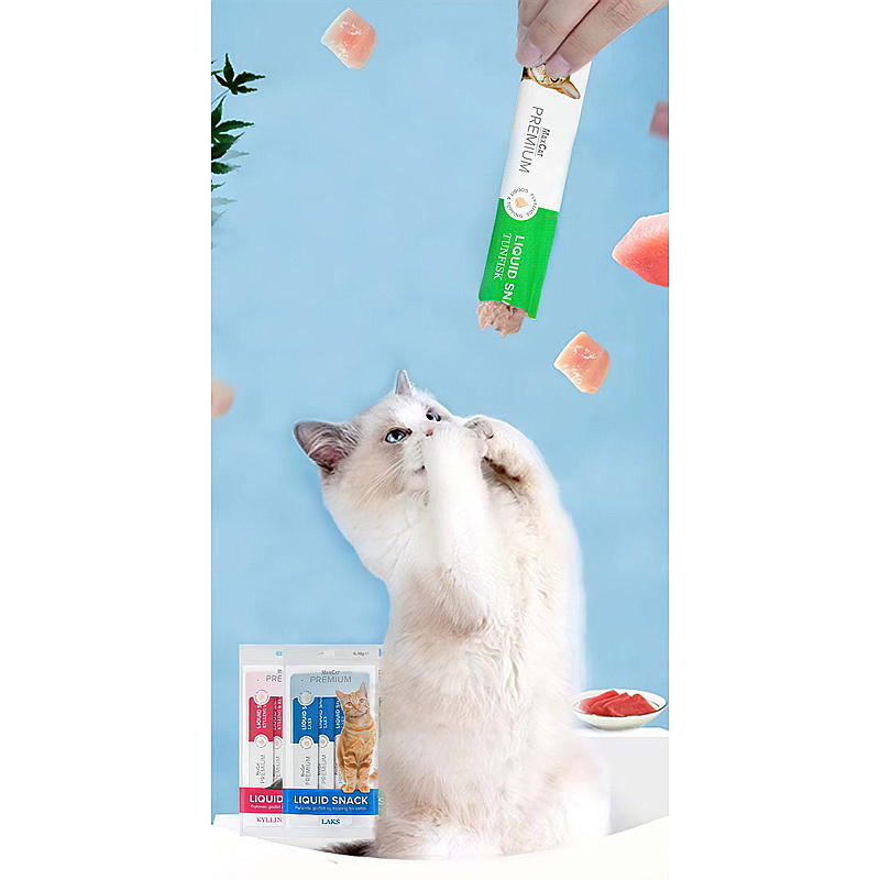 MaxCat Kattsnacks 4x14 g Laxvätska MaxCat