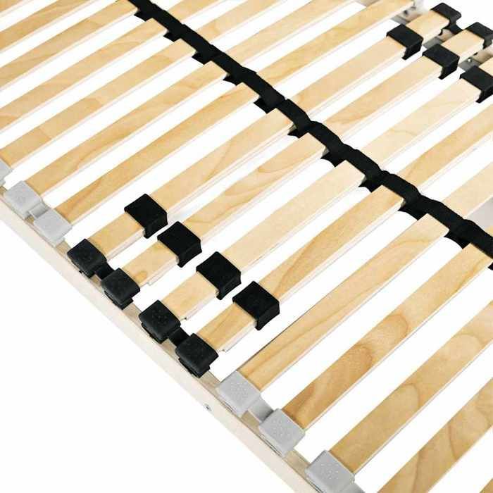 Beechwood slatted bed base - UU - 120x190 cm - Brown - Solid beech wood - Slatted frame - For 2 people