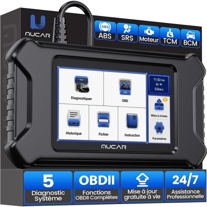 Scanner diagnostico per auto - BAZARLAND30 - MUCAR CS5 - OBDII - Touchscreen HD da 5
