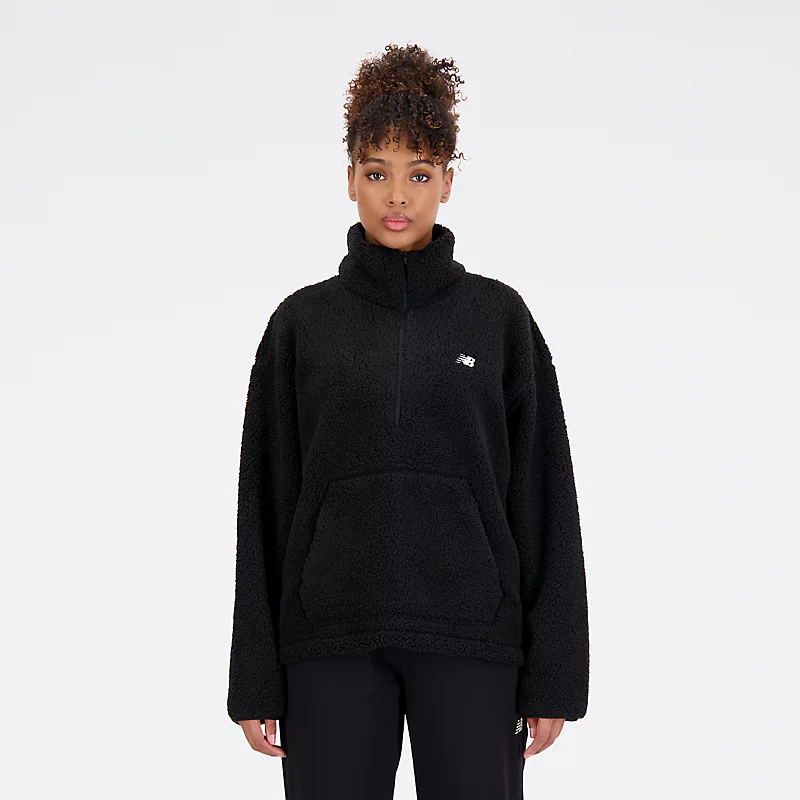 Achiever Damen-Sherpa-Pullover – SCHWARZ