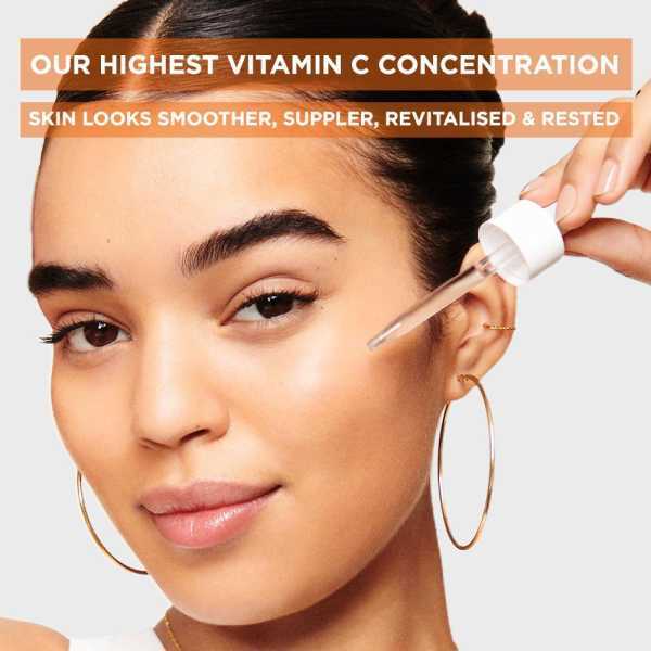 Siero notte Garnier, 10% di vitamina C pura e acido ialuronico