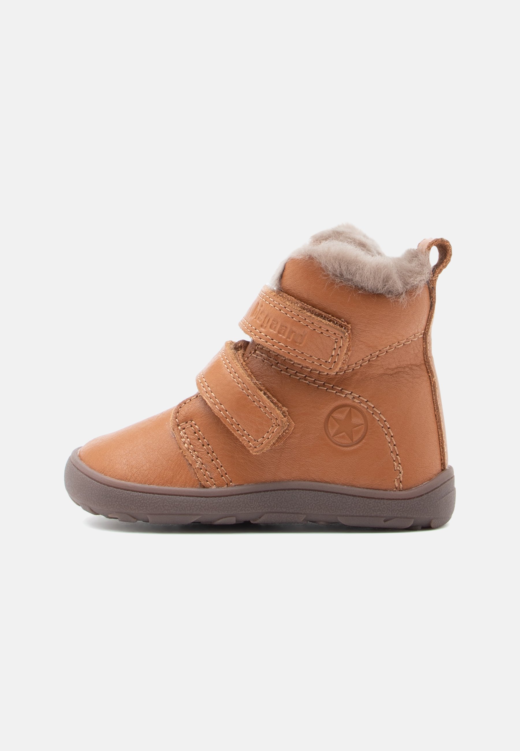 Bisgaard BAREFOOT EMIL UNISEX - Klassieke enkellaarsjes - cognac