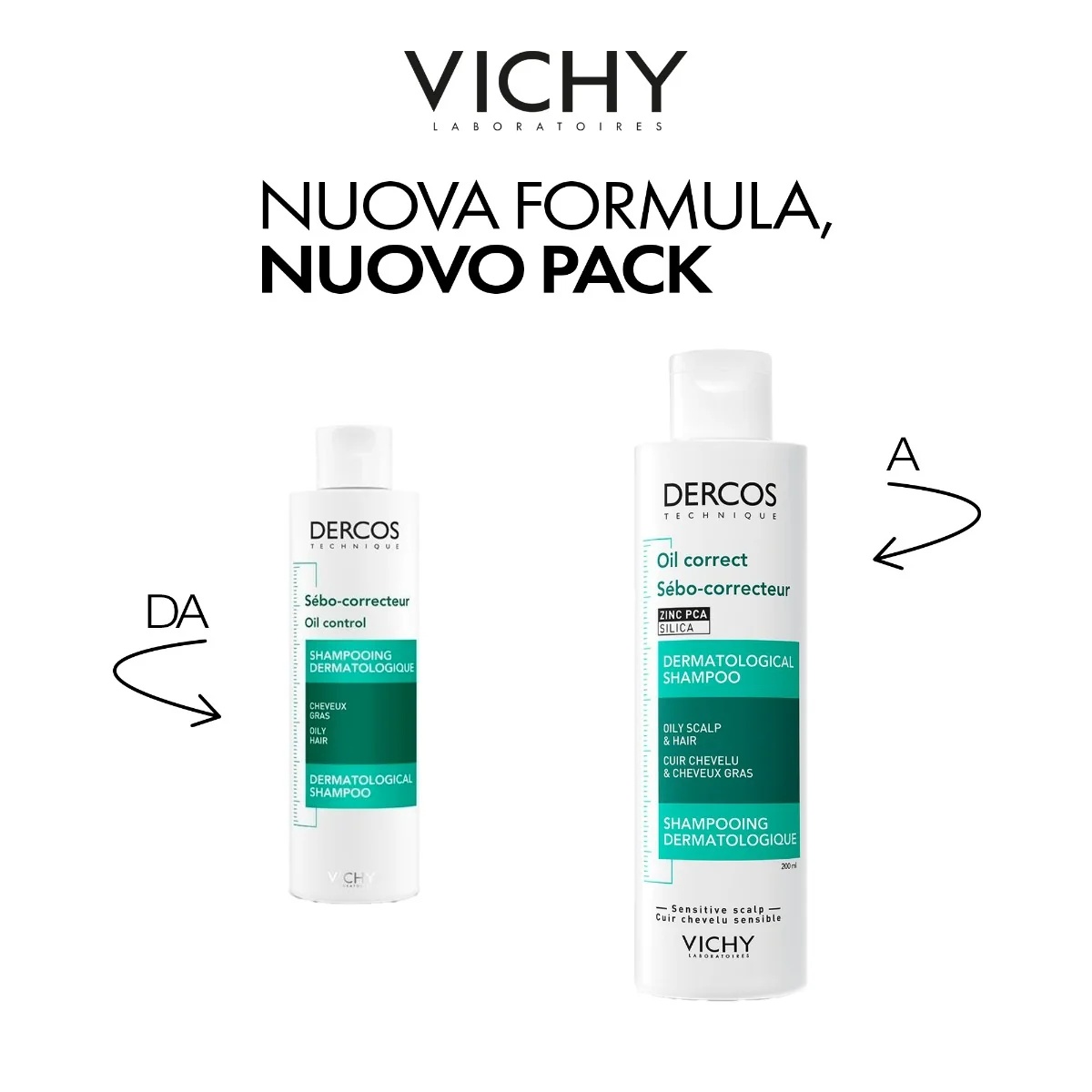 VICHY Vichy Dercos Technique Oil Control Shampoo 200ml Talgregulerende shampoo