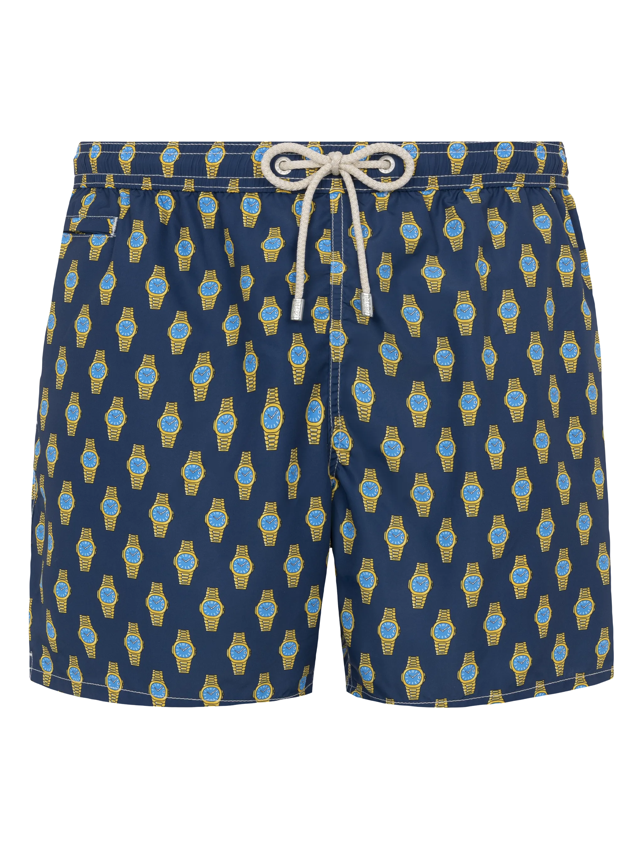 Zwemkleding met verlichtingseffect in lichtgewicht stof met klokprint.