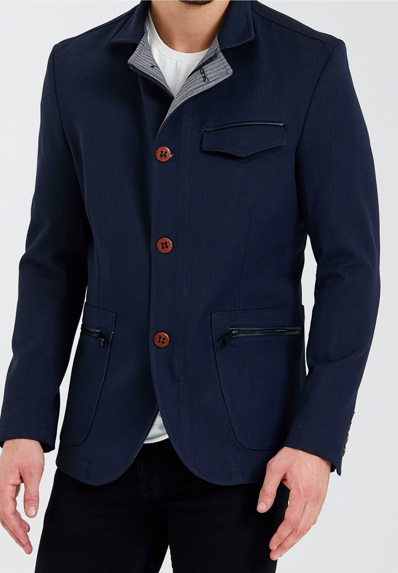 Ron Tomson blazerjas - donkerblauw