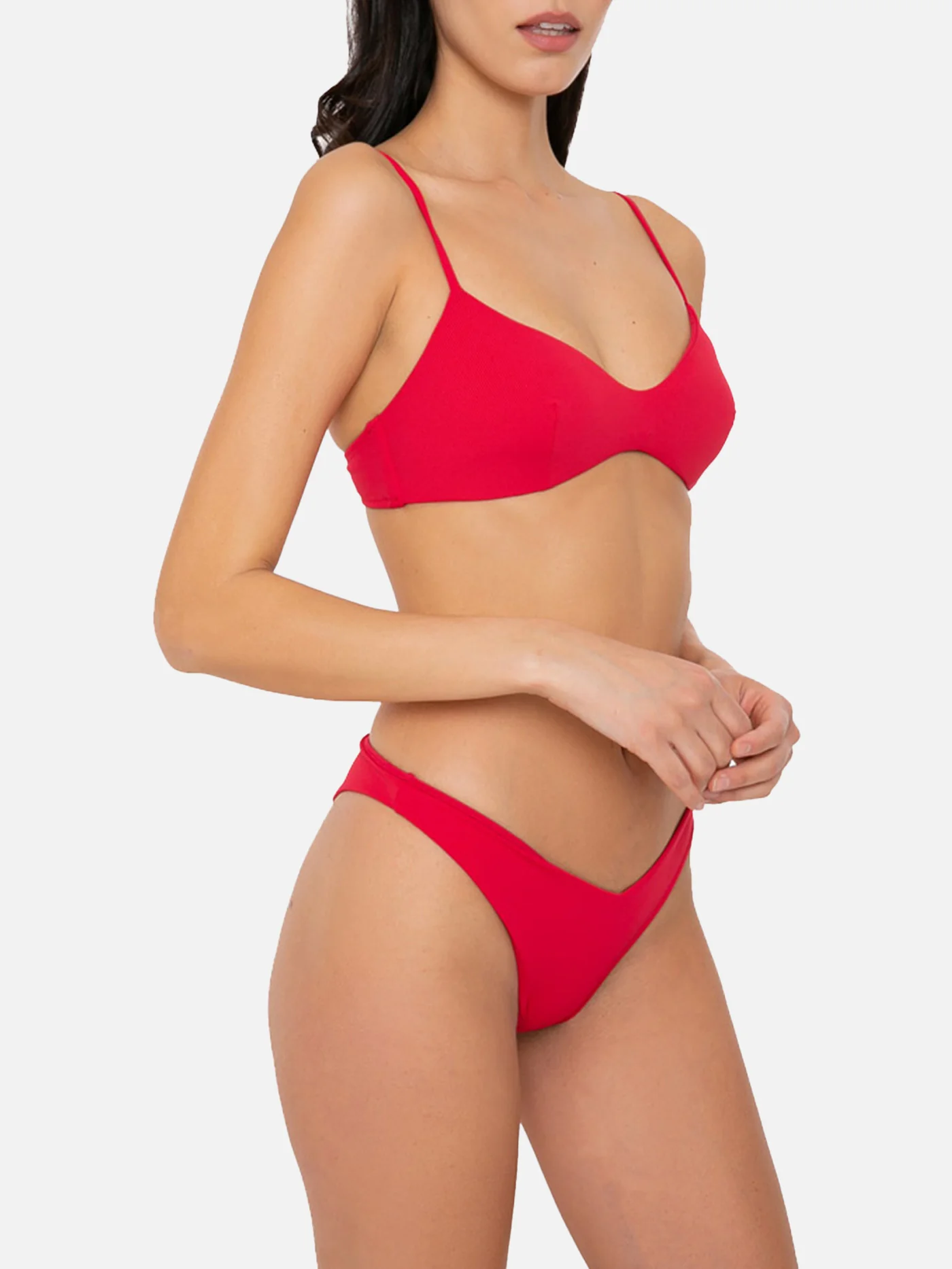 Rode bralette bikini voor dames
