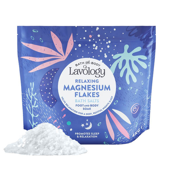 Lavology - Sale da bagno in fiocchi di magnesio - 4 kg