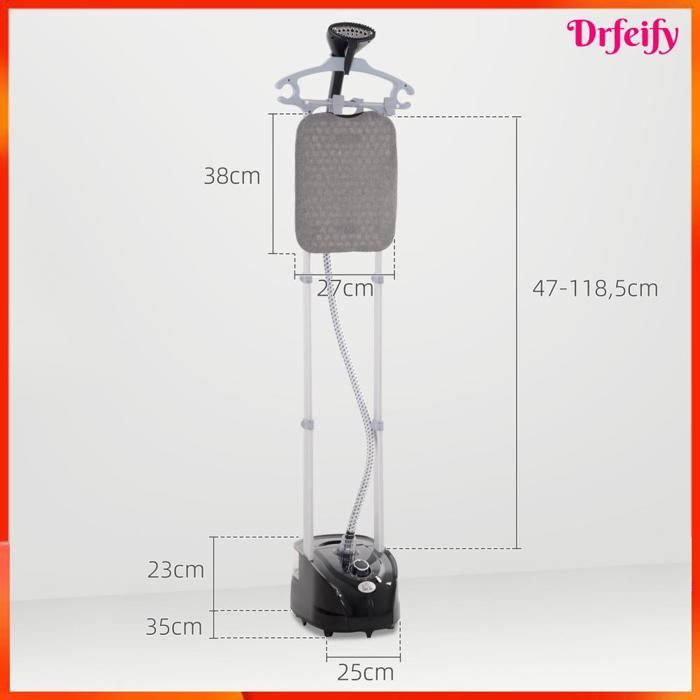 Vaporiera verticale per indumenti - AKOZON - 11986 - 1950 W - 32 g/min - Serbatoio acqua 2 L
