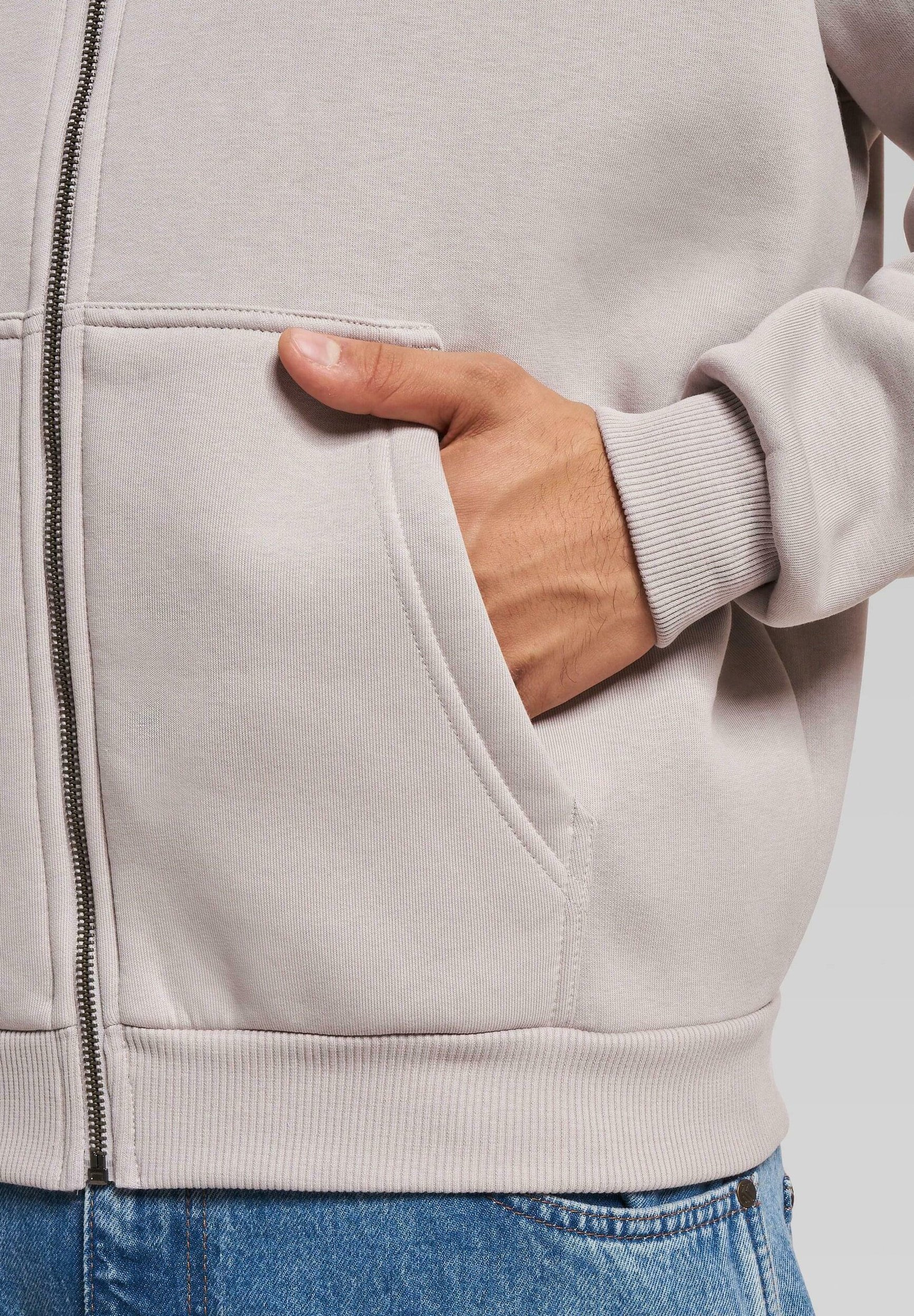 Karl Kani CHEST SIGNATURE ESSENTIAL ZIP - Sweatshirt met ritssluiting - lichtgrijs