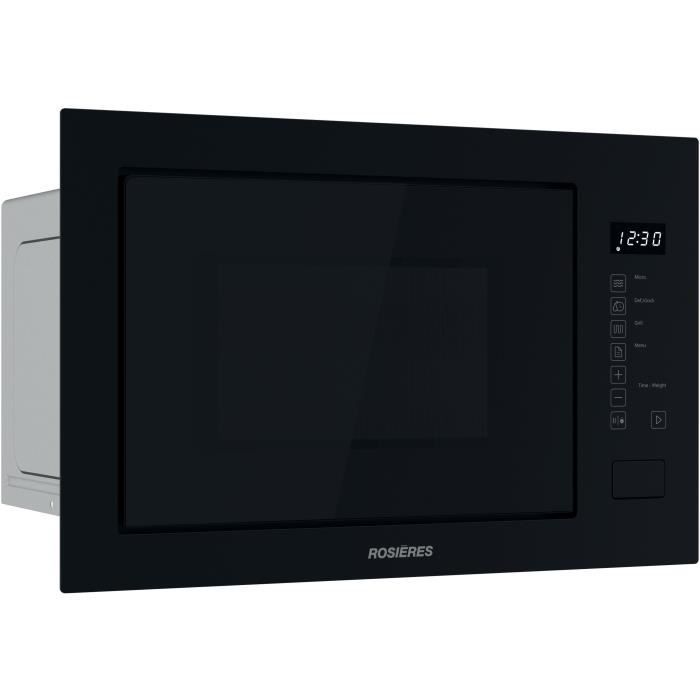 Microondas con grill integrable - ROSIERES - RO38FL7N25LWB - Negro - 25 L - 59,5 x 36,8 x 38,5 cm