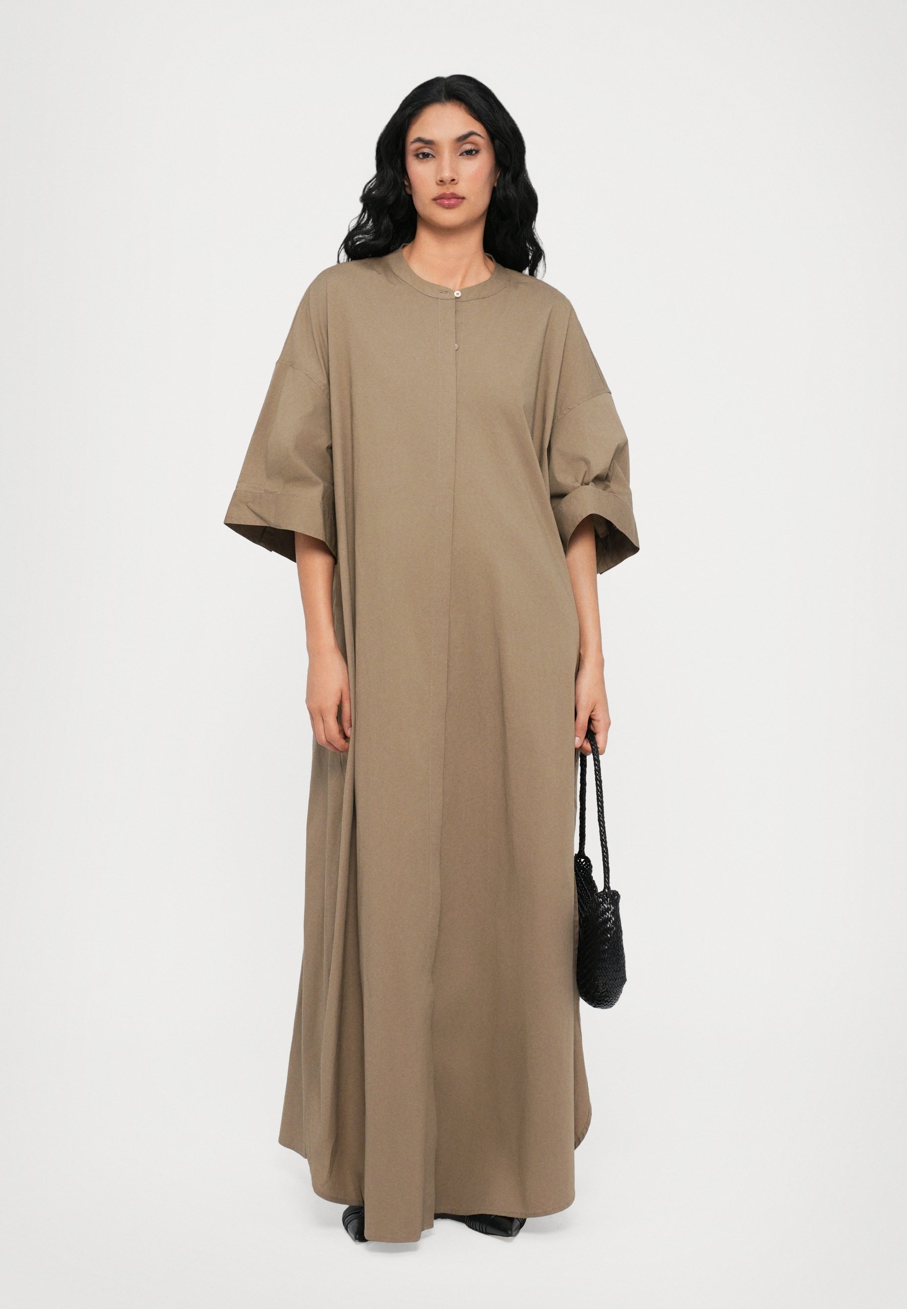 STAUD ENZO MAXI JURK - Overhemdjurk - taupe