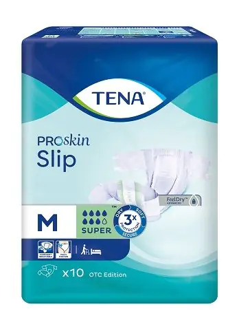 Tena Slip ProSkin Super, Pieluchomajtki dla dorosłych, 73-122cm, Medium