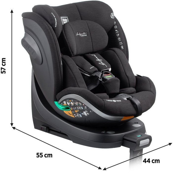 Silla de coche - BABYAUTO - SCUDDA - Grupo 0/1/2/3 - 40/150 cm - Talla única - Giratoria - Reclinable - Reductor - Pata de apoyo - Antracita