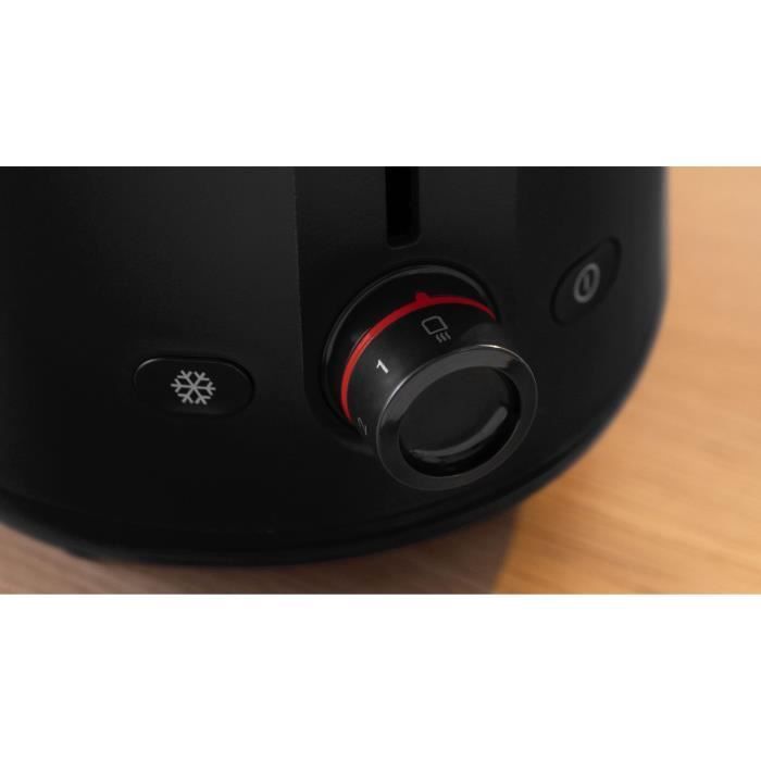Toaster - BOSCH -  TAT2M123 MyMoment - Noir - 2 tranches - centrage automatique du pain - fonctions décongélation et réchauffage