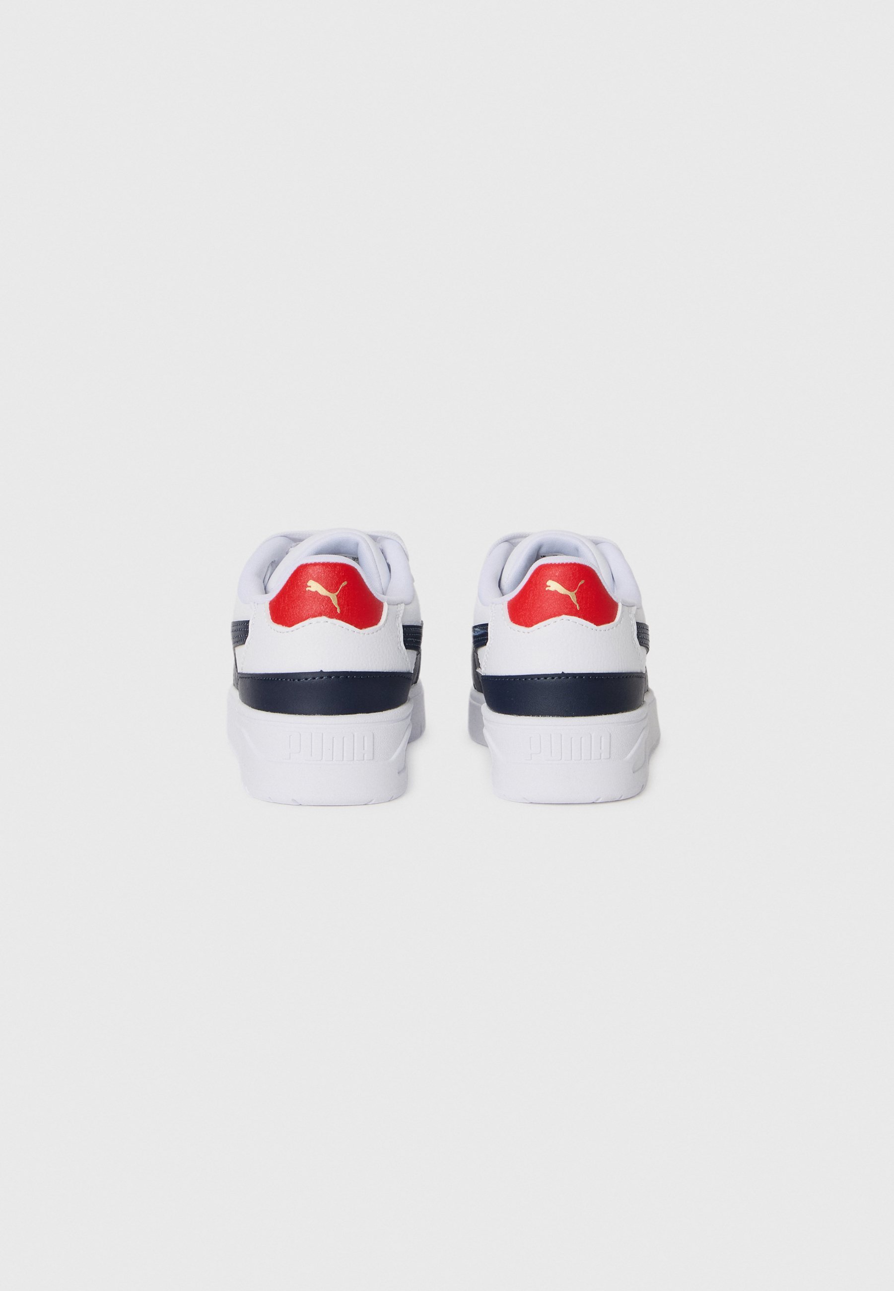 Puma SHUFFLE DOWNTOWN UNISEX - Sneakers - wit/nieuw marineblauw/voor altijd rood