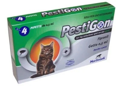 Pestigon Antiparasitário 4 pipetas para gatos 210 kg