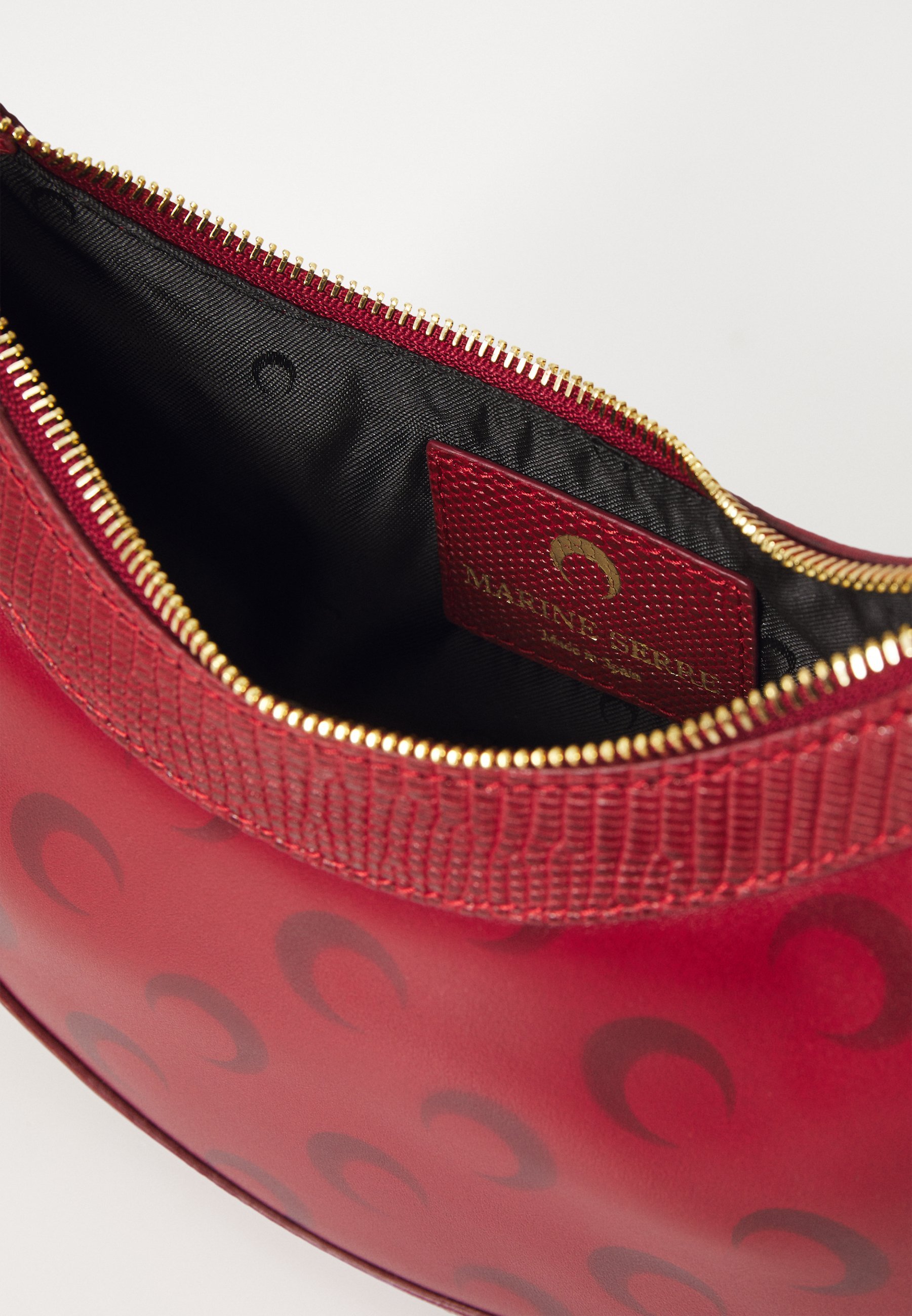 MARINE SERRE MOON AIRBRUSHED ECLIPS MINI UNISEX - Kabelka - red