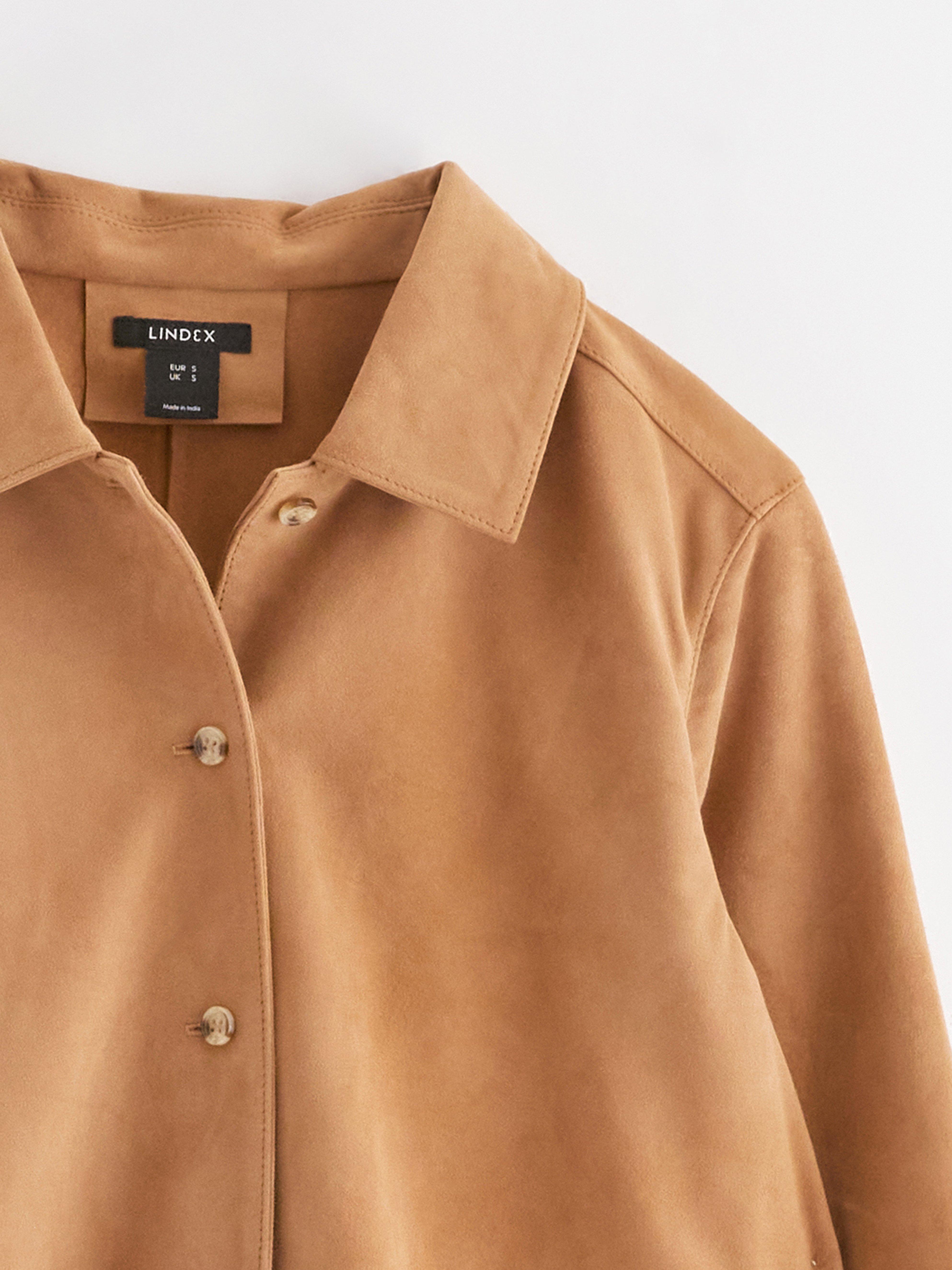Camisa de ante beige