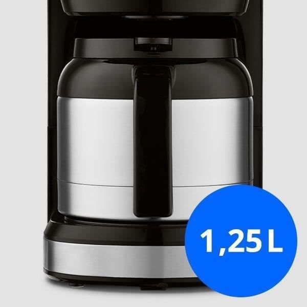 MEDION Caffettiera digitale con filtro isolato - 900W - 1,2L - Argento