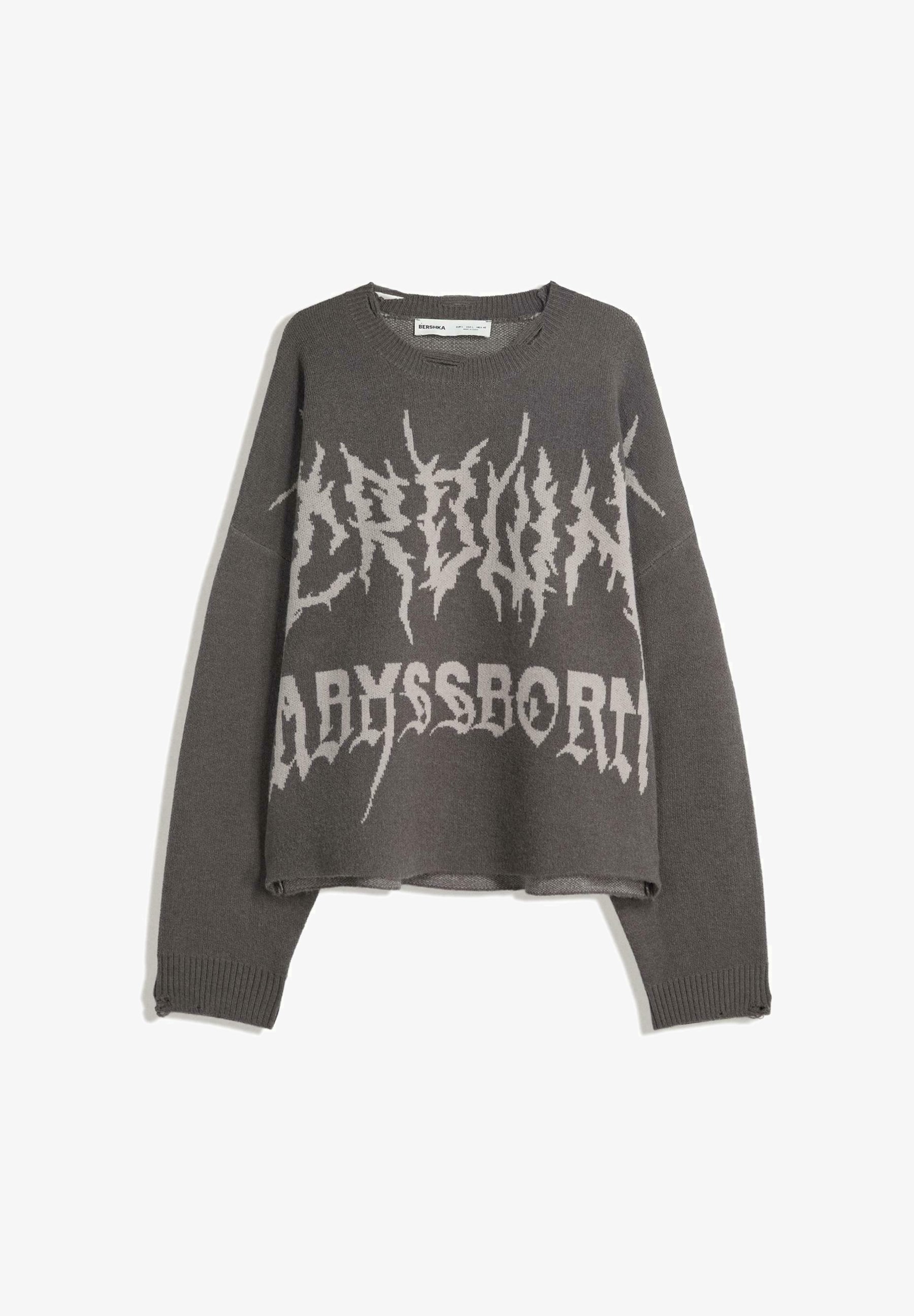 Bershka CROPPED - Maglione - grigio