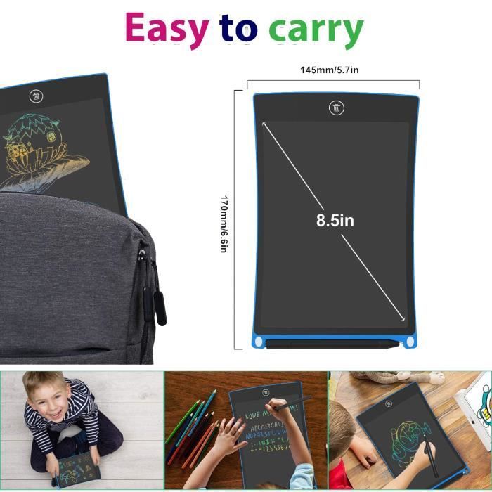 8.5-inch LCD Writing Tablet for Children's Drawing - Brand - Model - Versatile - Indoor - Battery