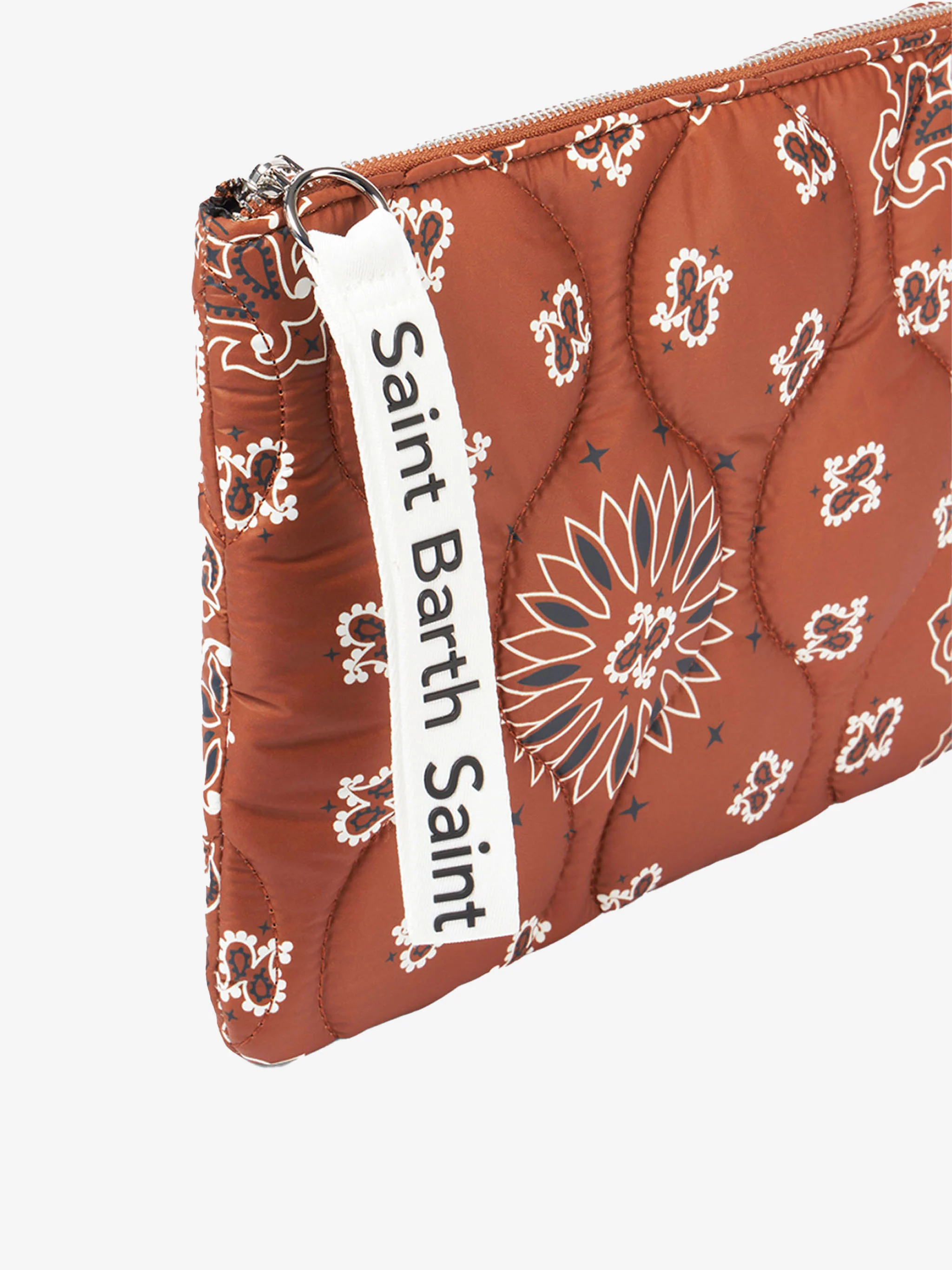 Polstret clutch med bandana-print