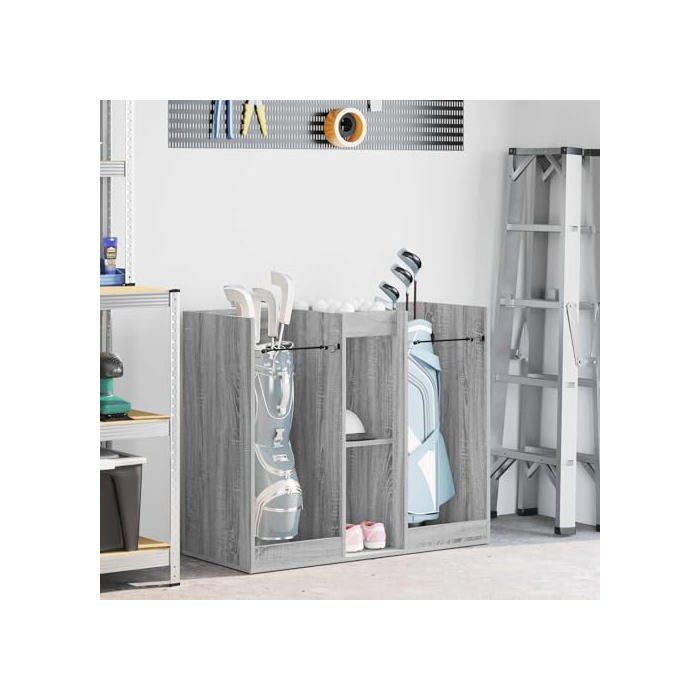 Armario para guardar material de golf - vidaXL - Gris Sonoma - 102x45x85,5 cm - Gran capacidad de almacenamiento