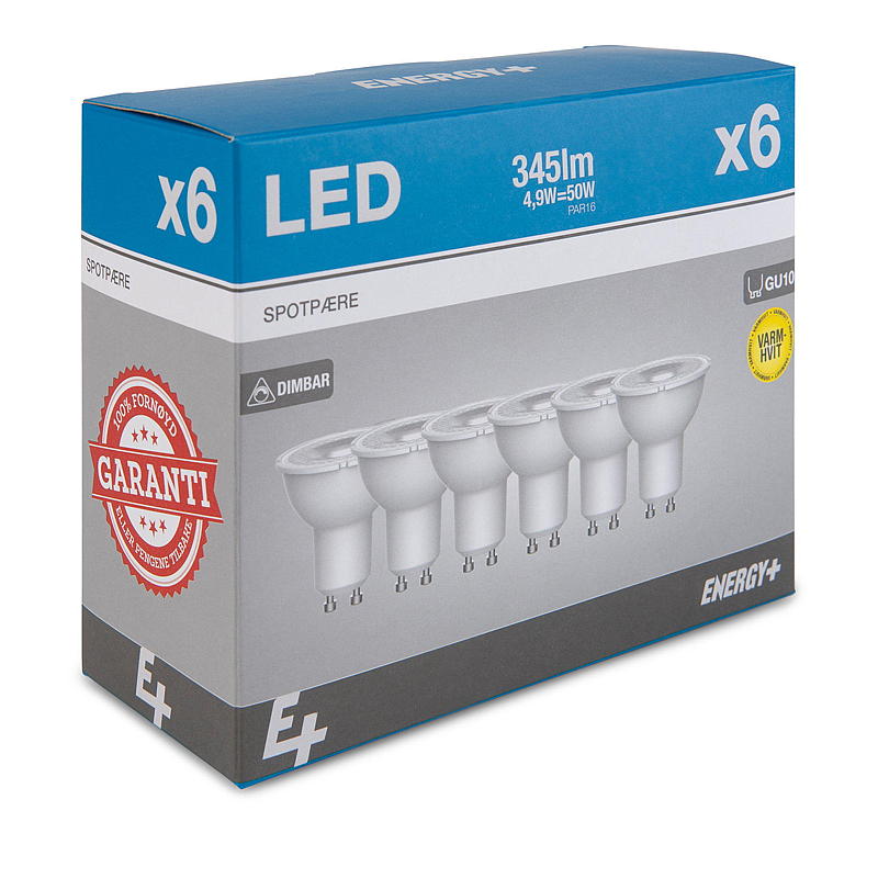 Energy Spot LED 345 lm 6-pakning Energy GU10