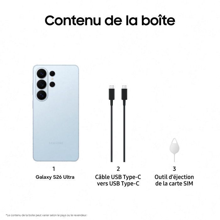 Smartphone Samsung Galaxy S26 Ultra AI 1TB Azul