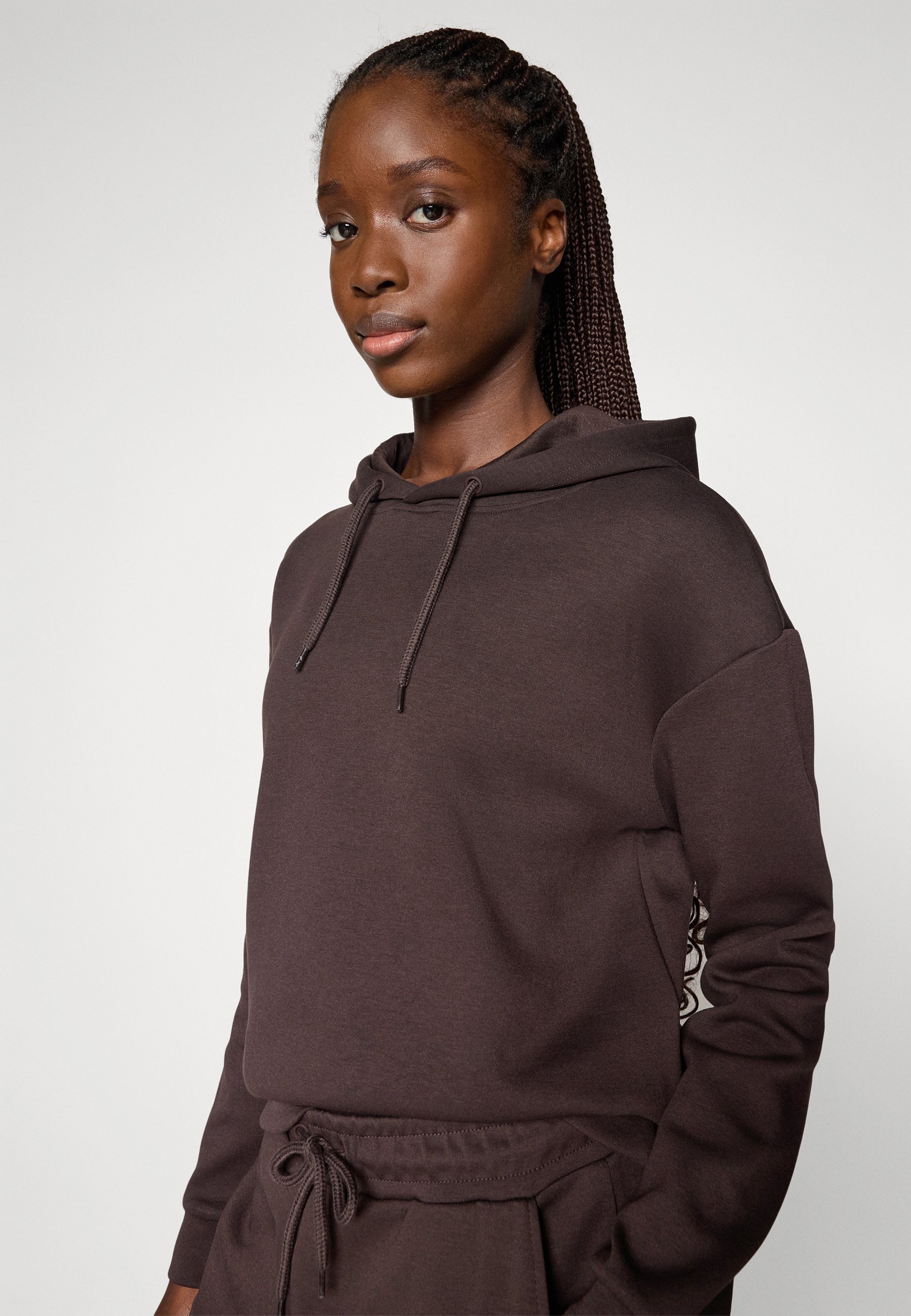 Gioca SOLO ONPLOUNGE LIFE HOOD NOOS - Felpa con cappuccio - torta al cioccolato