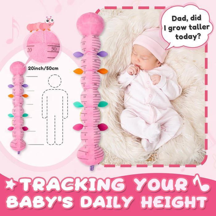 Oruga de peluche musical para bebés de 0 a 12 meses, multisensorial, con sonido crujiente, sonajeros y texturas, un compañero ideal.